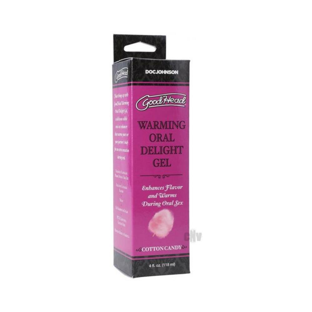 782421081850_1 Goodhead Warming Head Oral Delight Gel Cotton Candy 4 Oz. - Image 1
