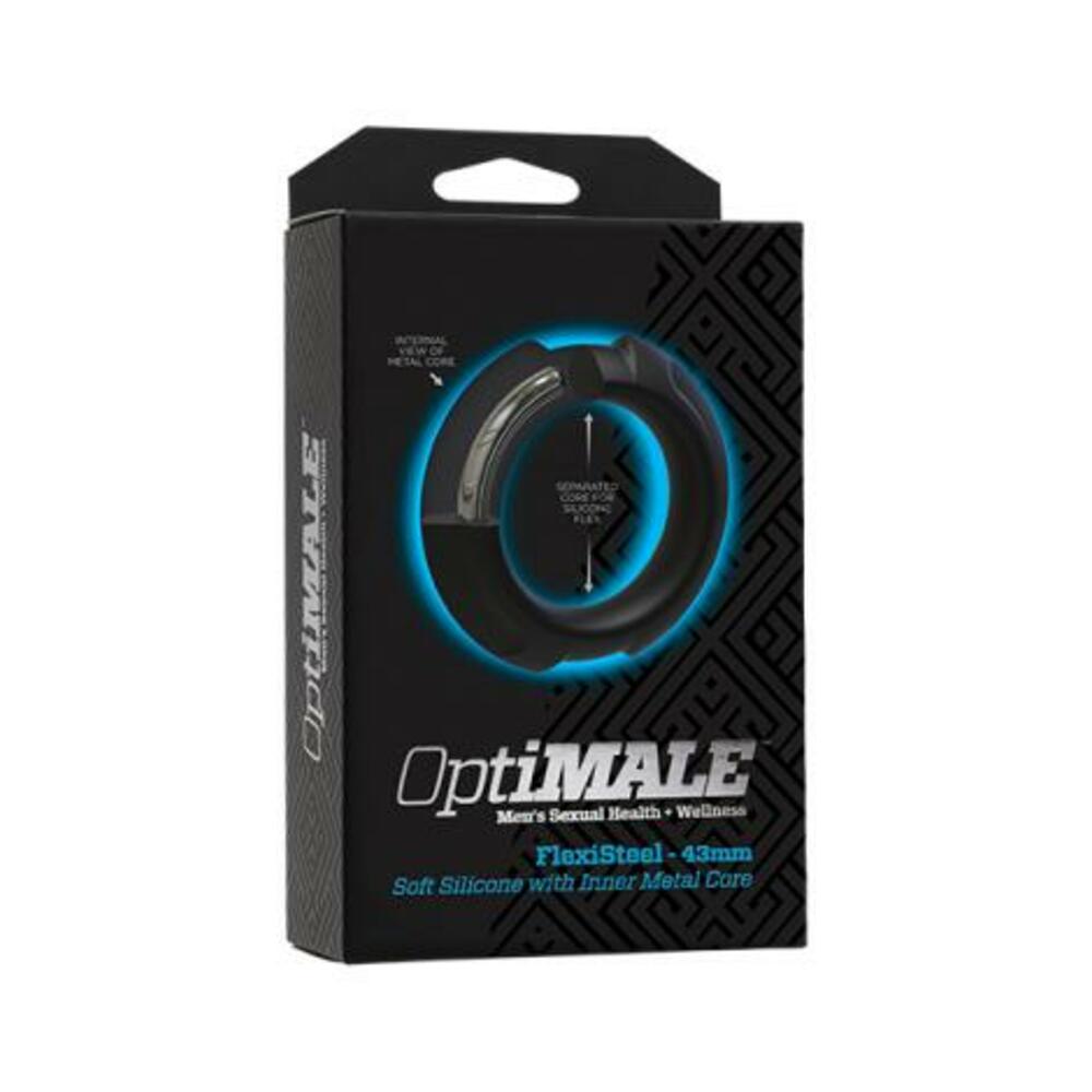 782421082864_1 Optimale Flexisteel Cockring 43mm Black - Image 1