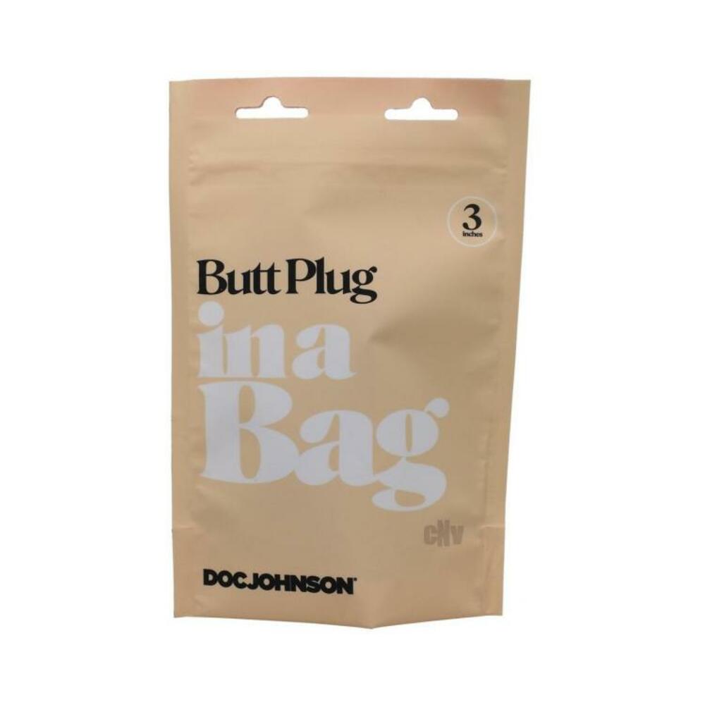 782421084325_1 In A Bag Anal Plug 3in Black - Image 1