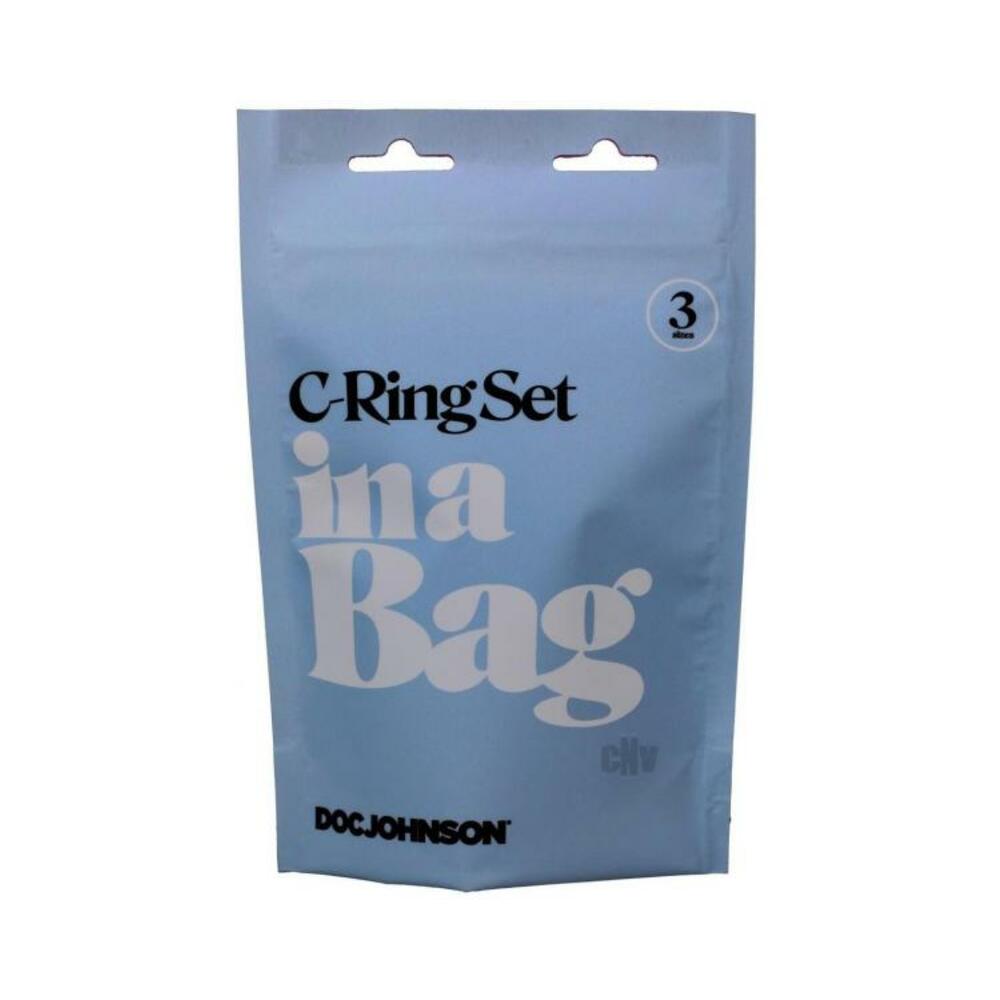 782421084585_1 In A Bag Cock Ring Set Black - Image 1