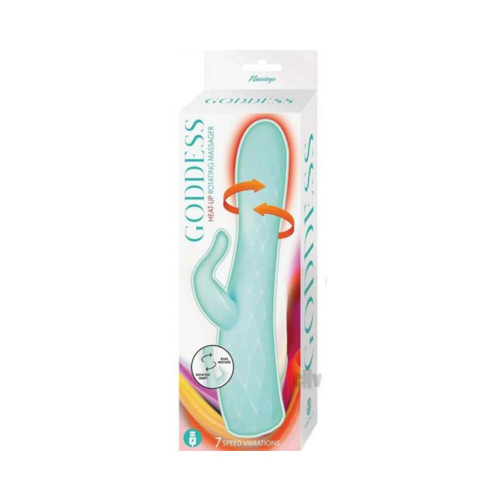 782631317305_1 Goddess Heat Up Rotating Massager Aqua - Image 1