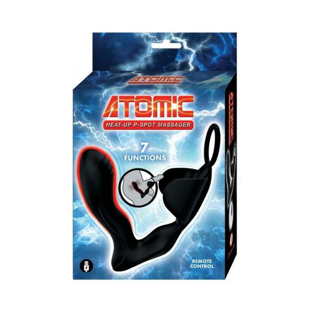 782631318005_1 Atomic Heat-up P-spot Massager Black - Image 1