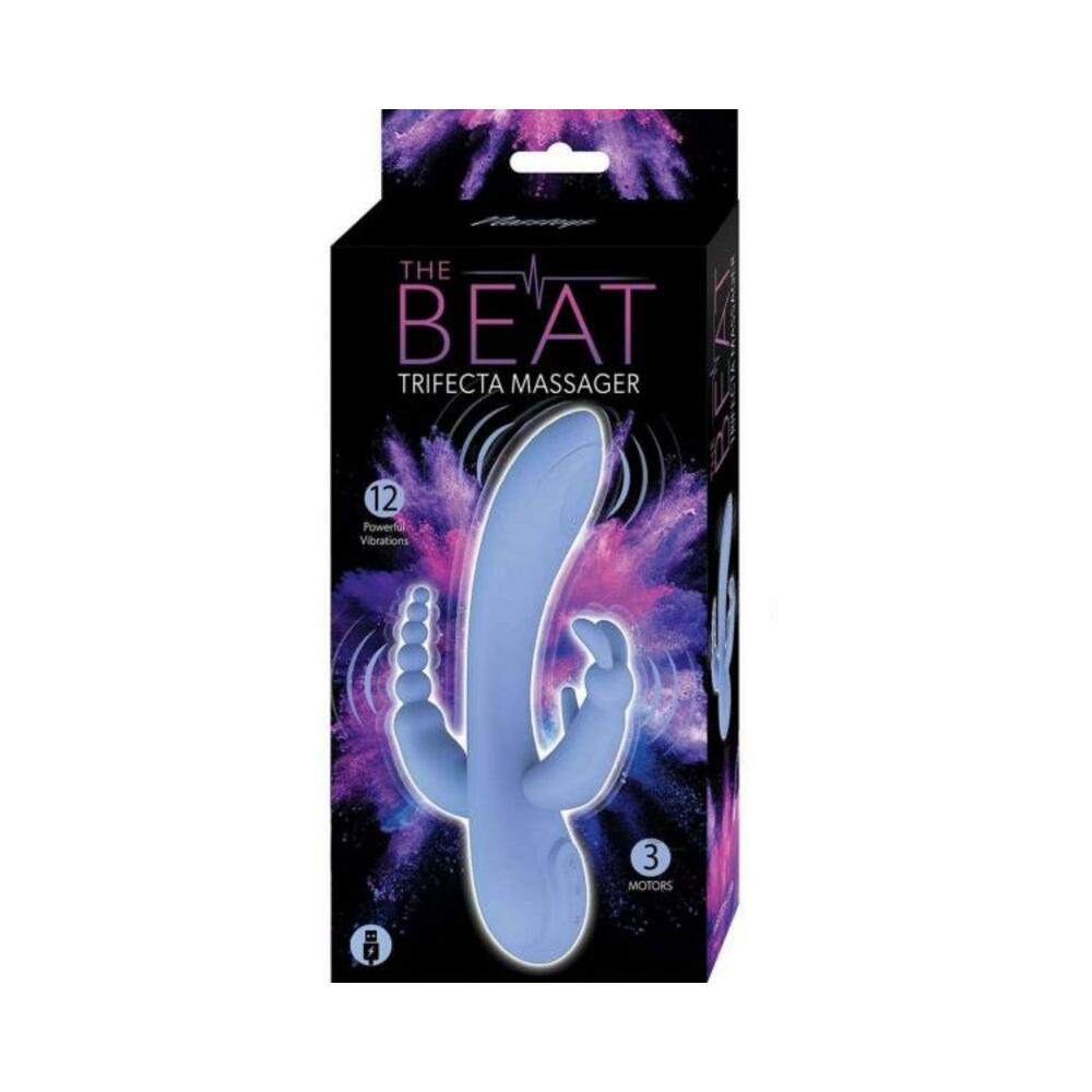 782631319620_1 The Beat Trifecta Massager Violet - Image 1