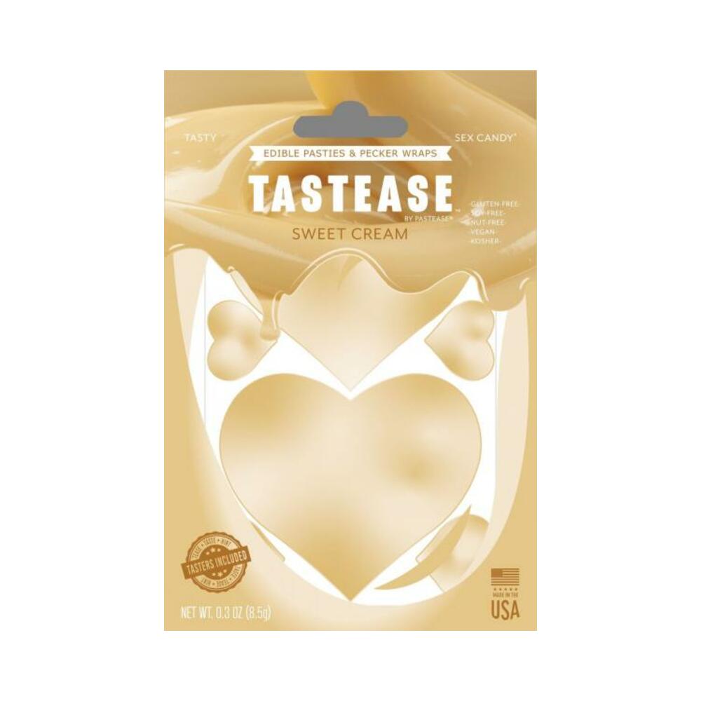 792264878203_1 Tastease Sweet Cream Edible Nipple Pasties & Pecker Wraps - Image 1