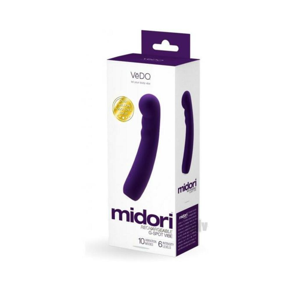 792816281482_1 Vedo Midori Rechargeable G Spot Vibe - Deep Purple - Image 1