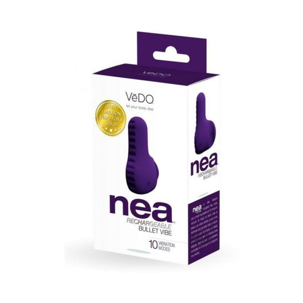 792816281543_1 Vedo Nea Rechargeable Finger Vibe - Deep Purple - Image 1
