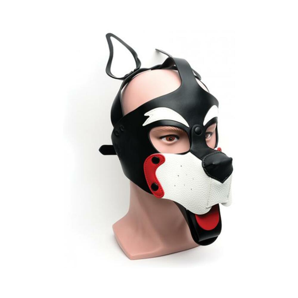 810001688455_1 665 Playful Pup Hood - O/s Red/white/white - Image 1