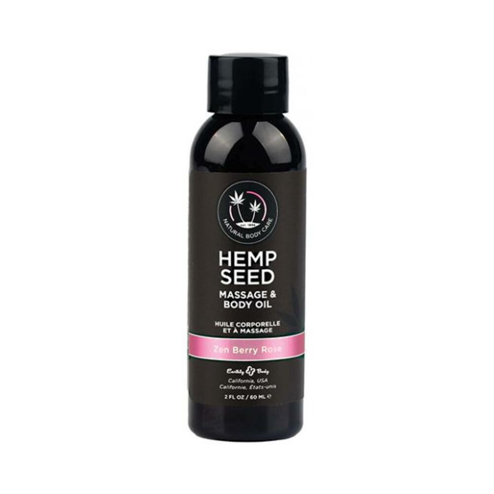 810040295089_1 Earthly Body Massage & Body Oil - 2 Oz Zen Berry Rose - Image 1