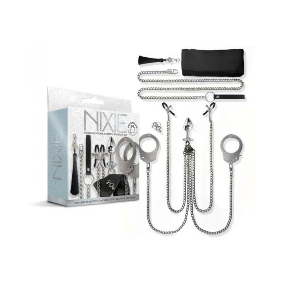 810126930071_1 Nixie Metal Bondage 8-piece Kit Silver - Image 1