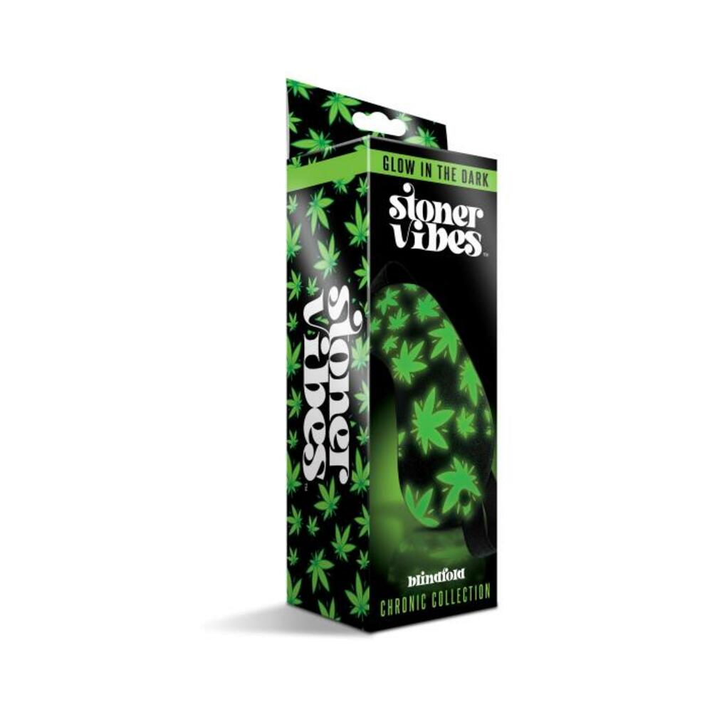 810126930125_1 Stoner Vibes Chronic Collection Glow In The Dark Blindfold - Image 1