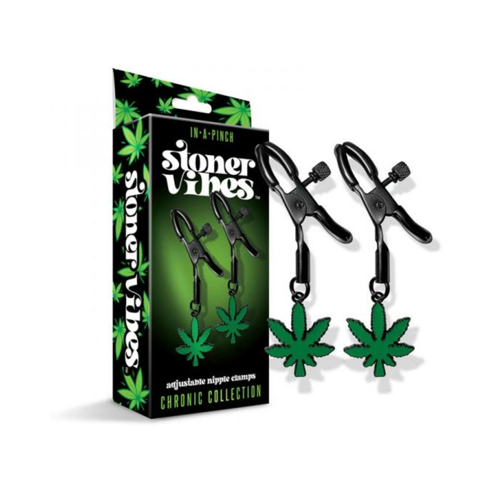 810126930149_1 Stoner Vibes Chronic Collection Adjustable Nipple Clamps - Image 1