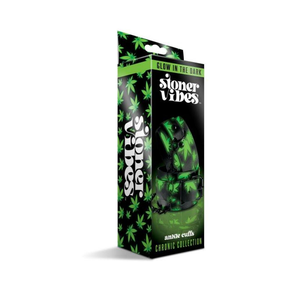 810126930170_1 Stoner Vibes Chronic Collection Glow In The Dark Ankle Cuffs - Image 1