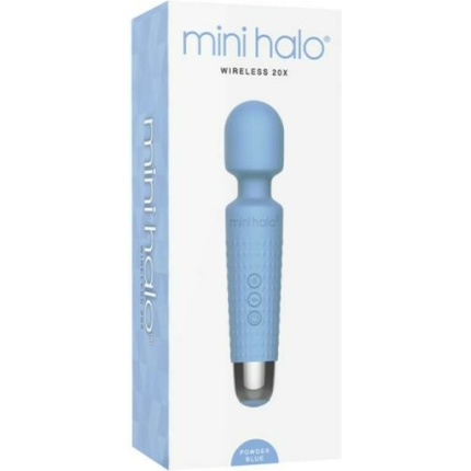 Mini Halo Wireless Wand 20x Silicone Powder Blue