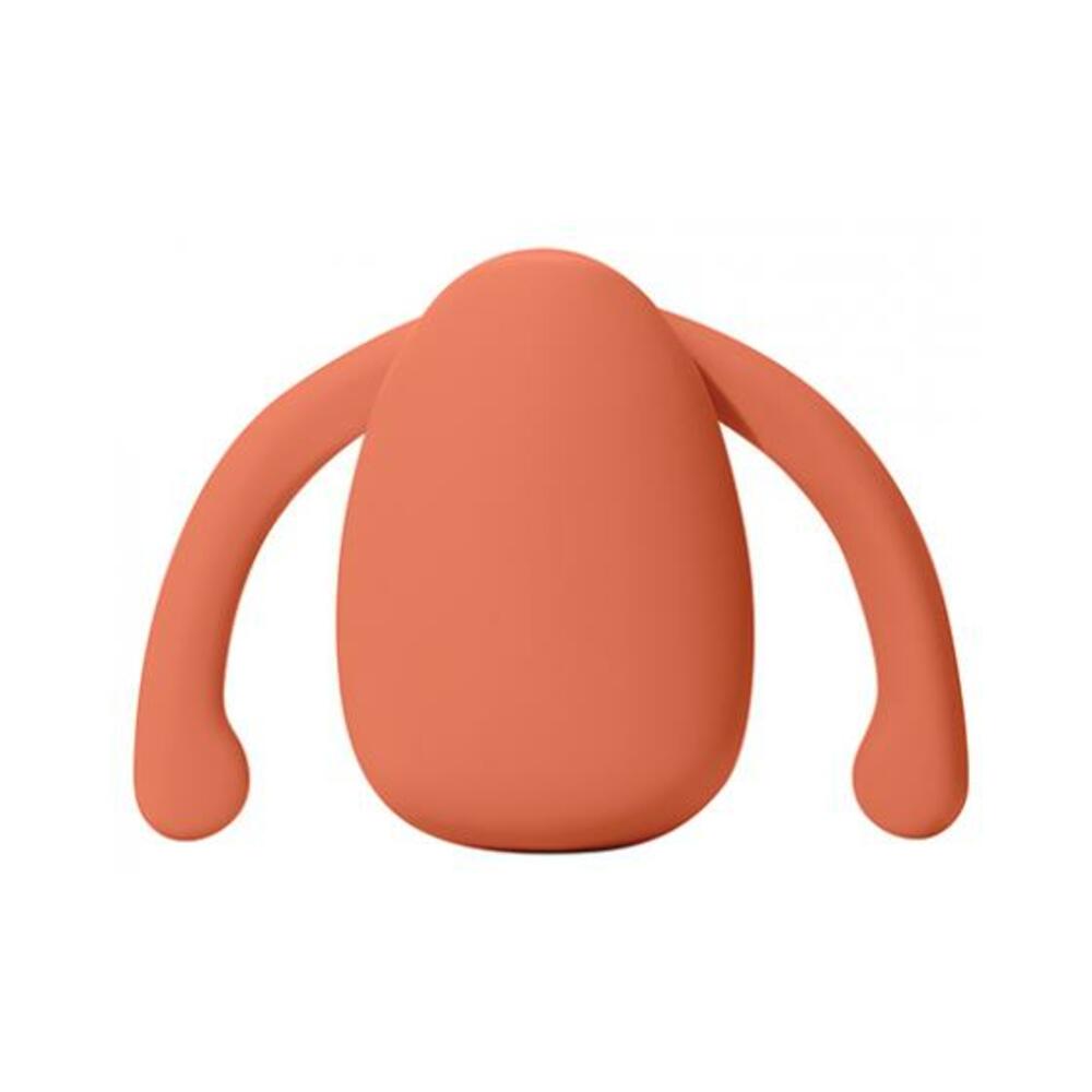 813686021227_1 Dame Eva Hands Free Vibrator - Papaya - Image 1