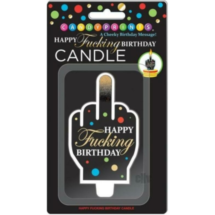 Happy Fn Birthday Fu Finger Candle