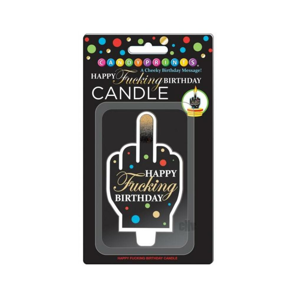 817717010532_1 Happy Fn Birthday Fu Finger Candle - Image 1