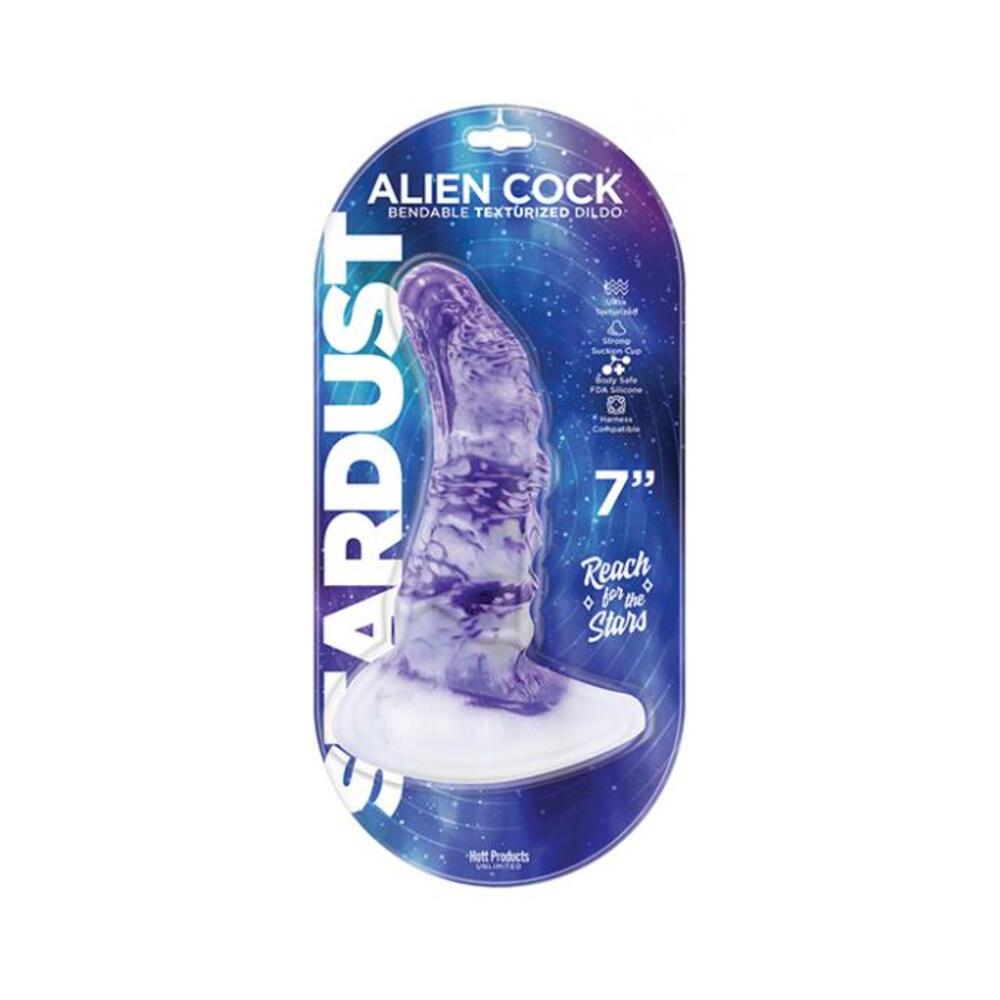 818631034789_1 Stardust Alien Cock Purple/white - Image 1