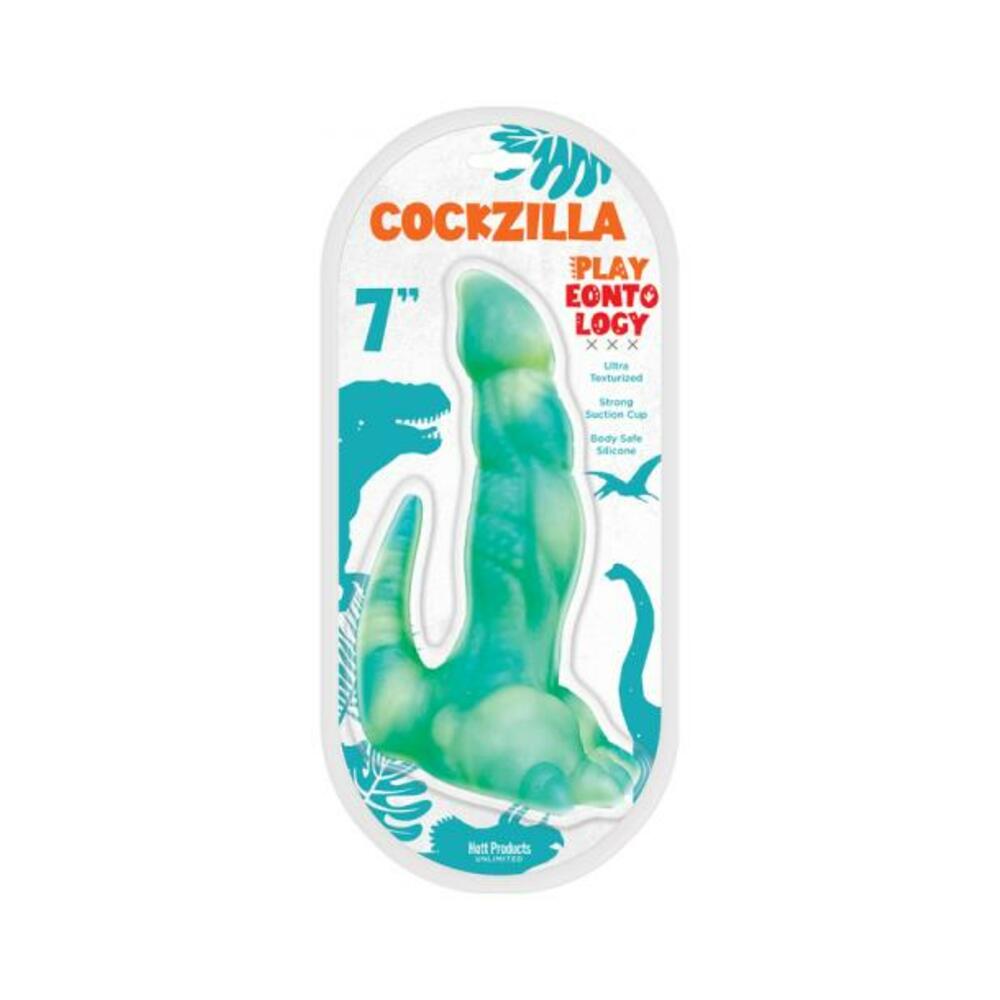 818631034888_1_61a7dc04-77f2-4ee8-b035-69e41fdd4dd6 Playeontology Reptile Series Cockzilla 7 In. Silicone Dildo - Image 1