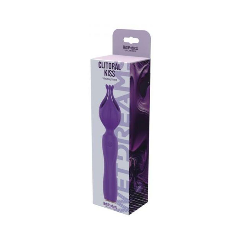 818631035458_1_14116701-dbd7-4350-a933-f14751032399 Wet Dreams Clitoral Kiss Flower Petal Silicone Vibrator Purple - Image 1