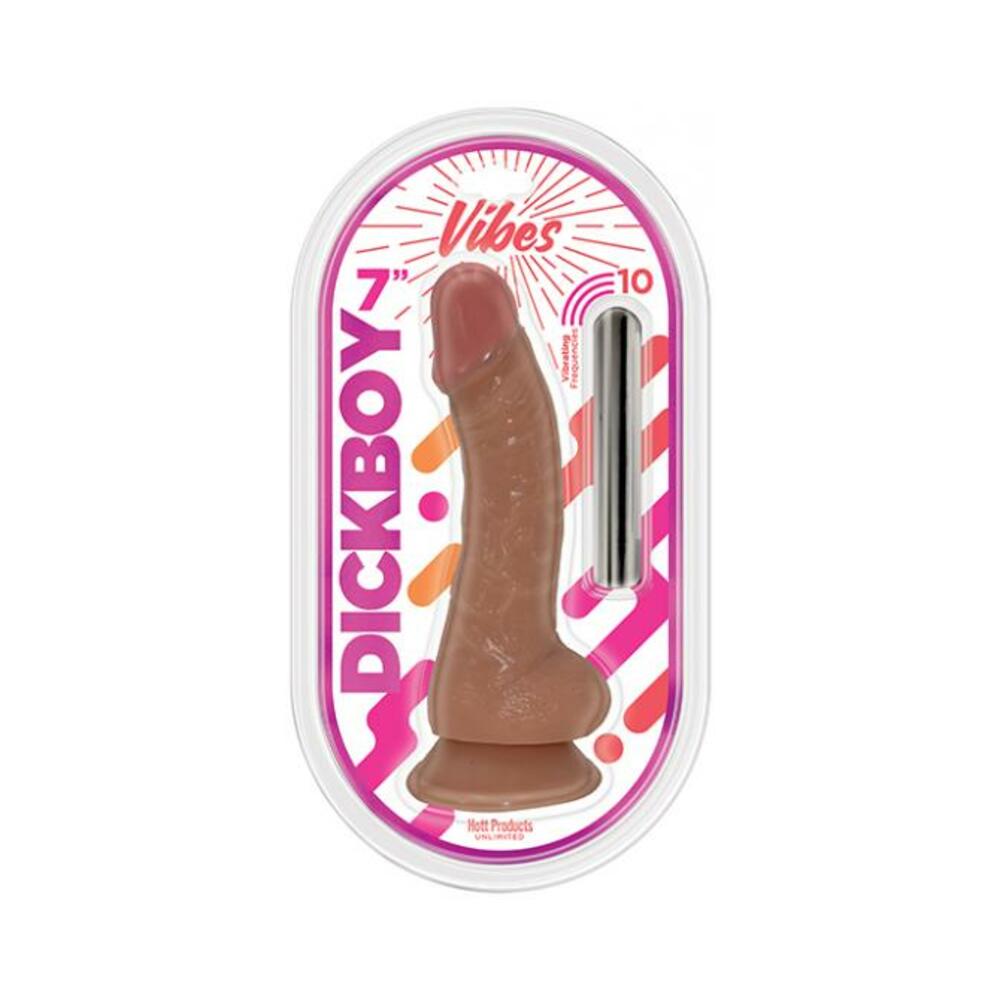 818631035830_1 Dick Boy Caramel Lovers 7" Vibe Bullet - Image 1