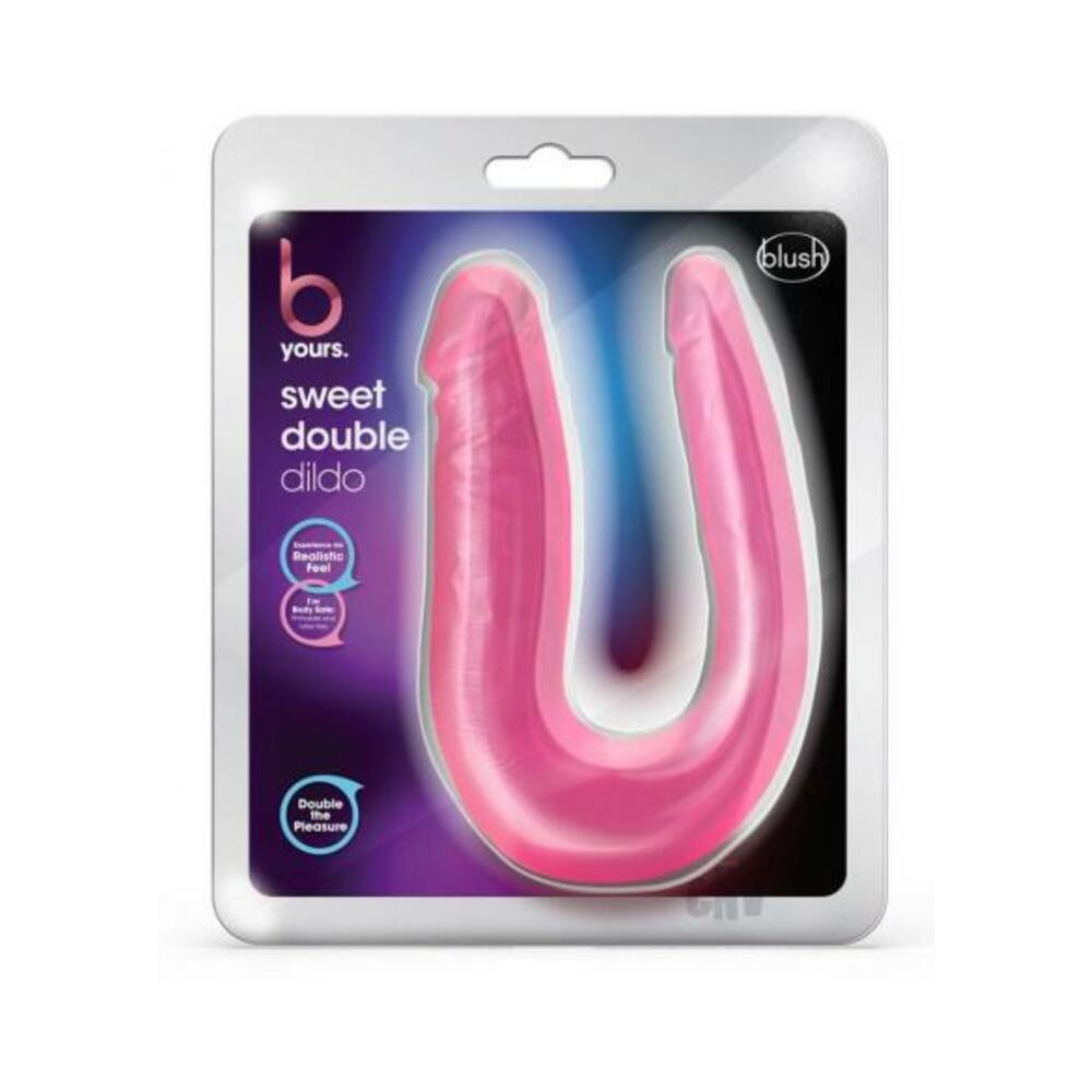 819835025078_1 B Yours Sweet Double Dildo Pink - Image 1