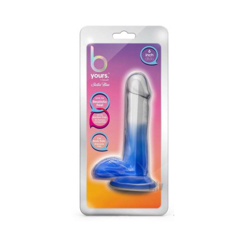 819835028635_1 B Yours Stella Blue 6 Dildo Blue - Image 1