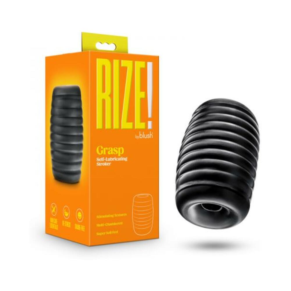 819835029878_1 Rize Grasp Self-lubricating Stroker Black - Image 1