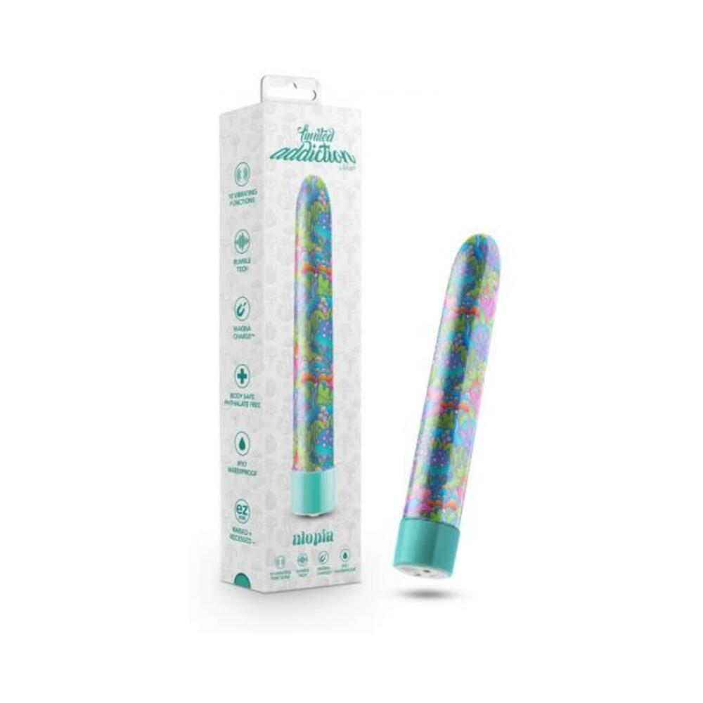 819835029922_1 Limited Addiction Floradelic Rechargeable 7 In. Vibrator Purple - Image 1