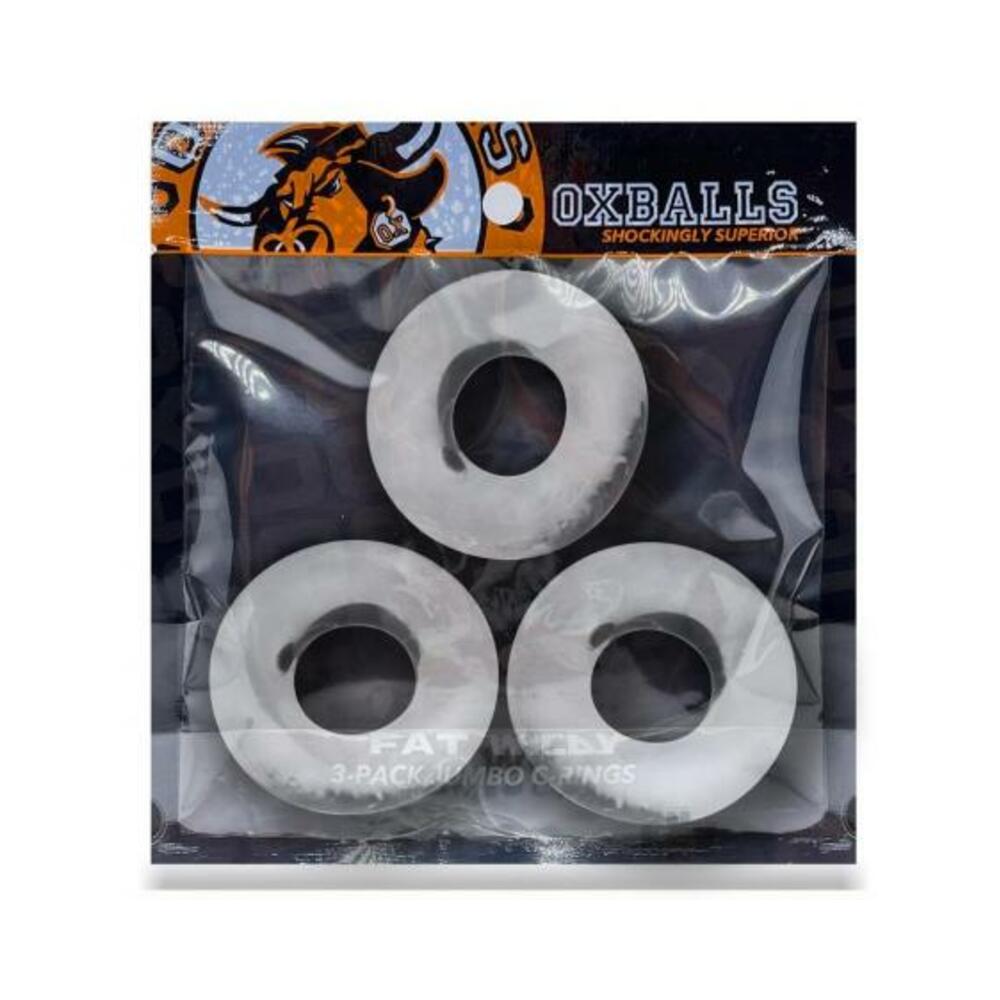 840215121059_1 Oxballs Fat Willy 3-pack Jumbo Cockrings Flextpr Clear - Image 1