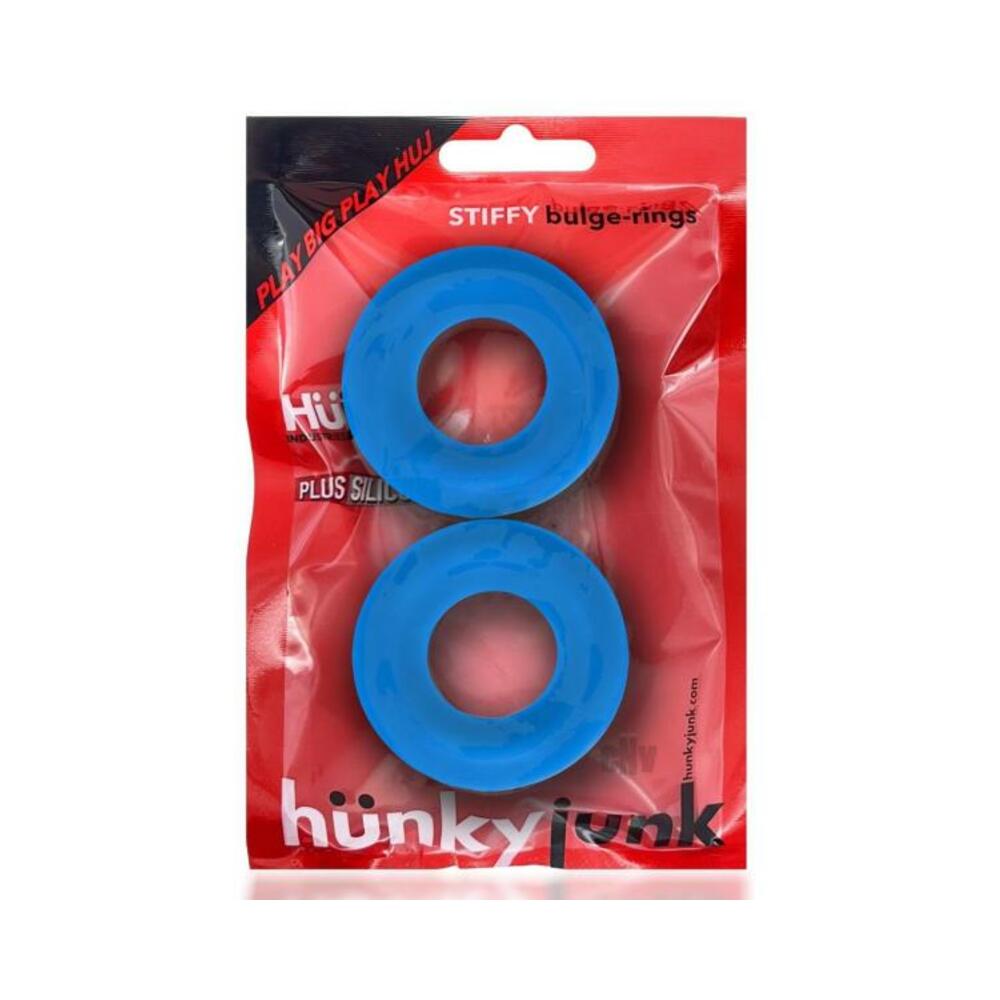 840215121080_1 Oxballs Stiffy 2-pack Bulge Cockrings Silicone Tpr Teal Ice - Image 1