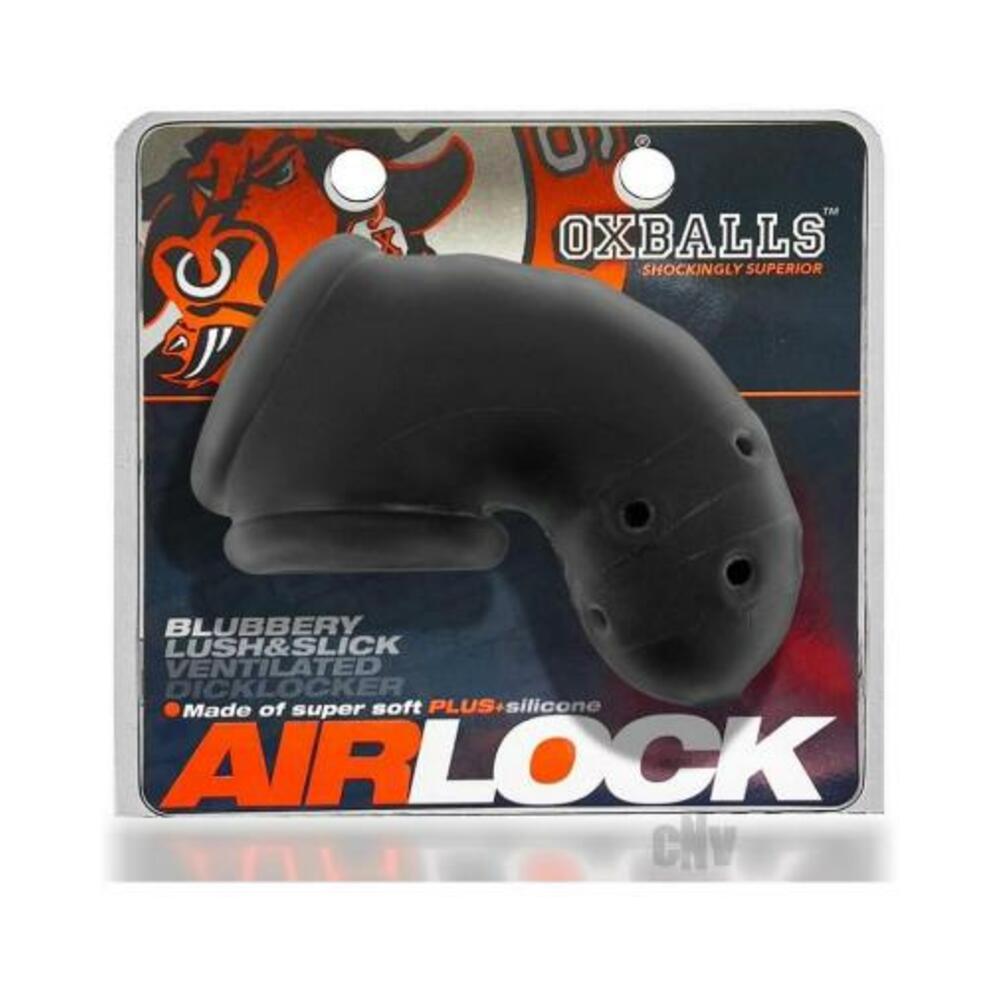 840215122803_1_f5458398-0f64-43a3-9deb-e64d0f8d2273 Oxballs Airlock Air-lite Vented Chastity Black Ice - Image 1