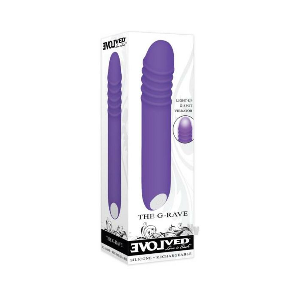 844477018430_1 Evolved The G-rave Light-up Vibrator Purple - Image 1