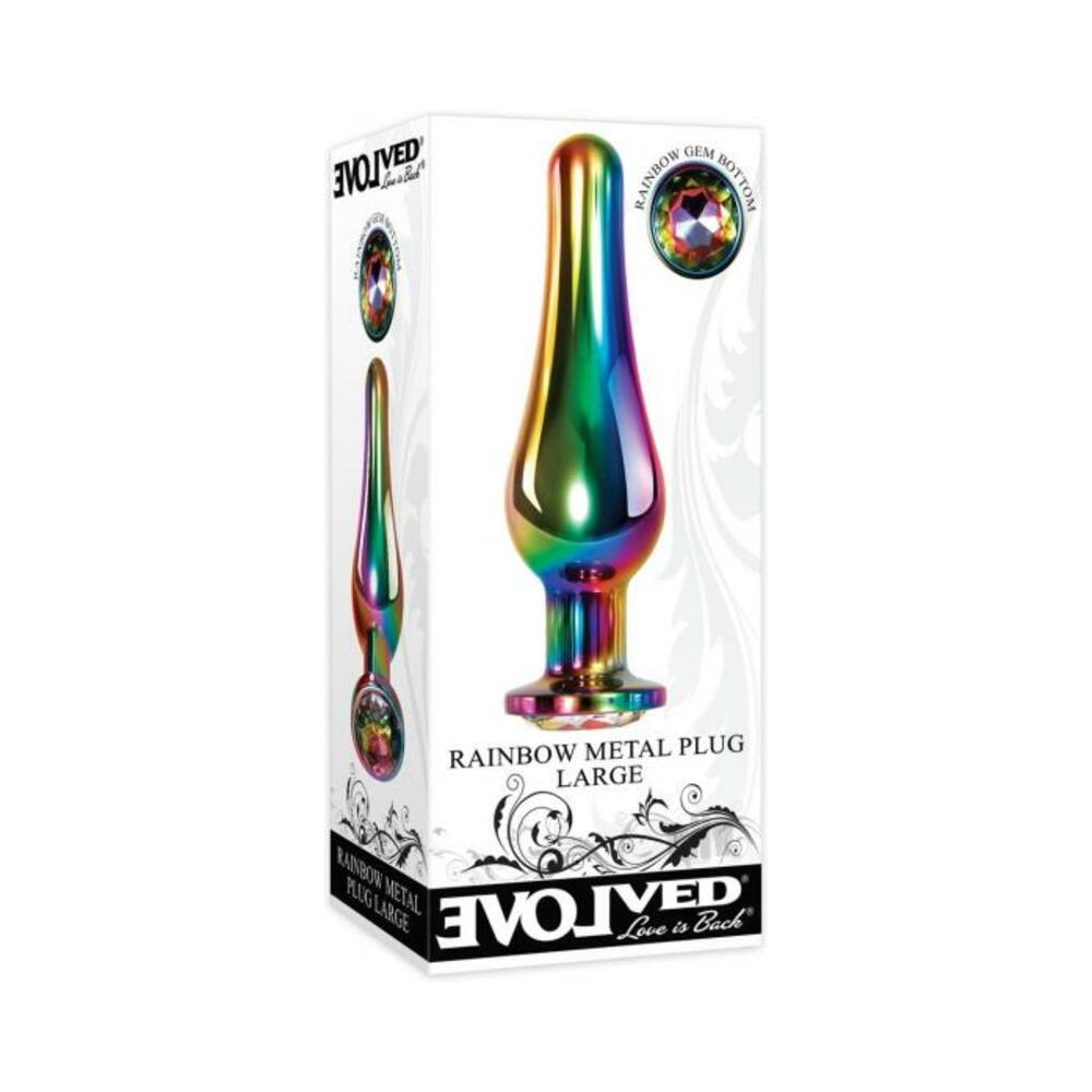 844477018560_1 Evolved Rainbow Metal Plug Large - Image 1