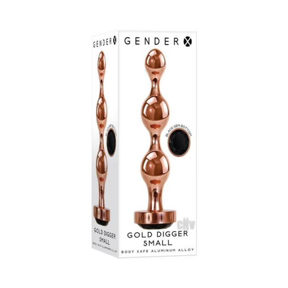 844477019123_1 Gender X Gold Digger Small Plug Rose Gold/black - Image 1