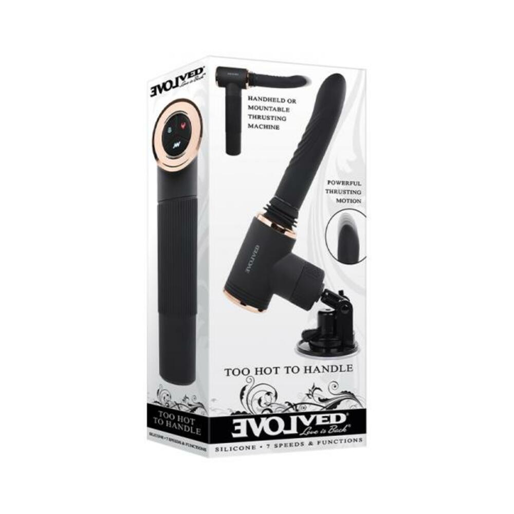 844477019390_1 Evolved Too Hot To Handle Thrusting Sex Machine Black - Image 1