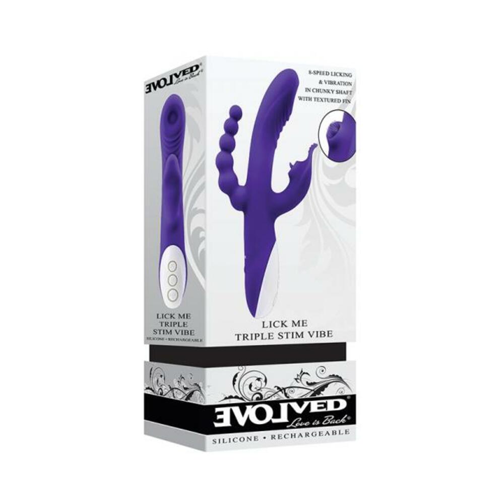 844477021010_1 Lick Me Triple Stim Purple - Image 1
