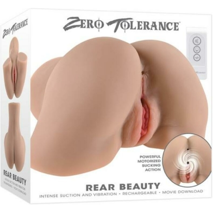 Zero Tolerance Rear Beauty Rechargeable Remote Controlled Vibrating Sucking Dual Entry Masturbator T
