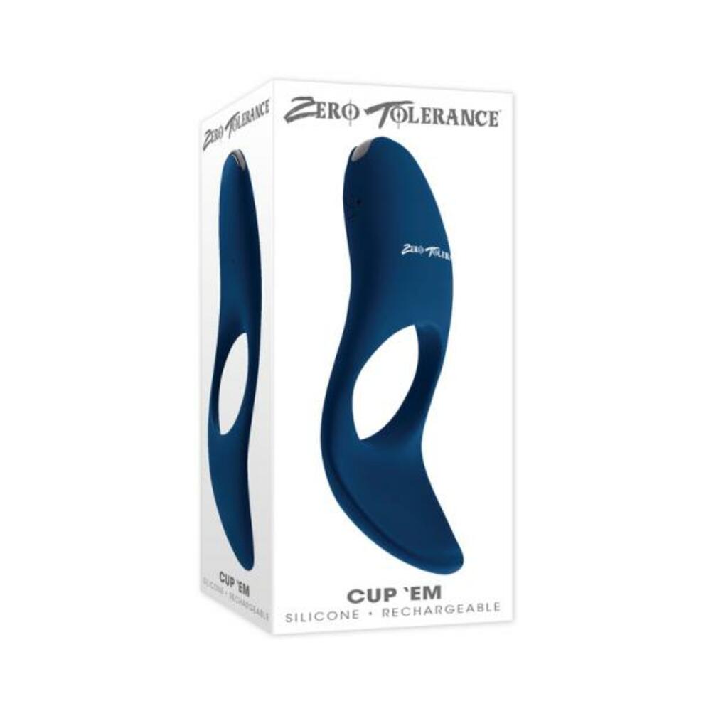 844477022826_1_49c8bc09-be0a-4383-ba0b-9fd513b9d01d Zero Tolerance Cup 'em Rechargeable Ball Cup C-ring Silicone Blue - Image 1