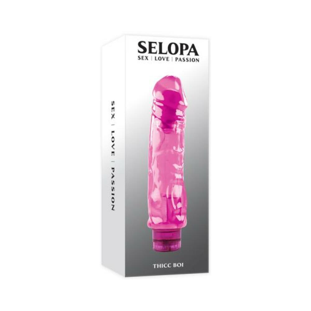 844477023465_1_21f7c6cc-3168-4641-999f-1f42efec6598 Selopa Thicc Boi Vibrating Vibe Rubber Pink - Image 1