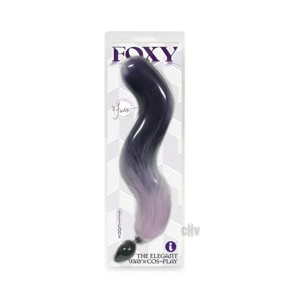 847841014014_1 Foxy Fox Tail Plug Purple - Image 1