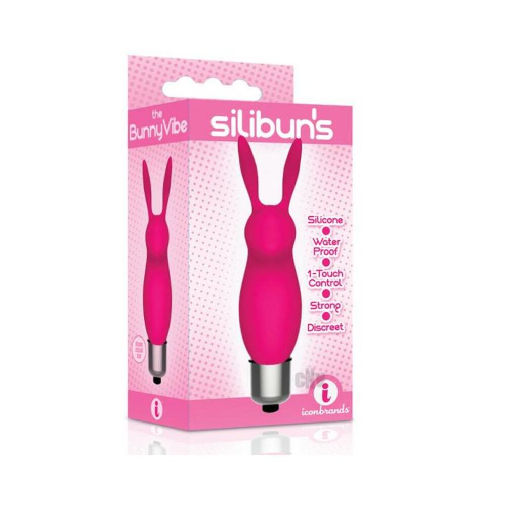 847841026383_1 Silibuns Bunny Bullet Vibrator Pink - Image 1