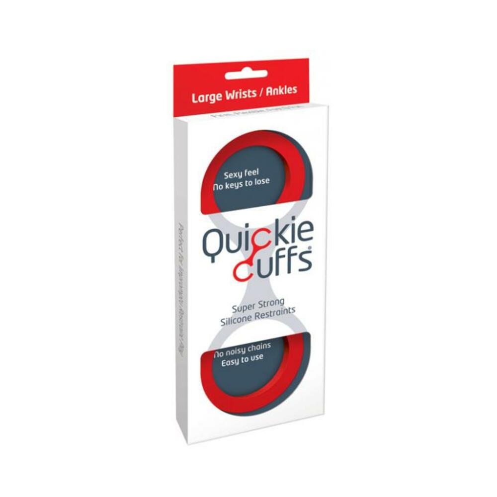 847878002237_1 Quickie Cuffs Large Red - Image 1