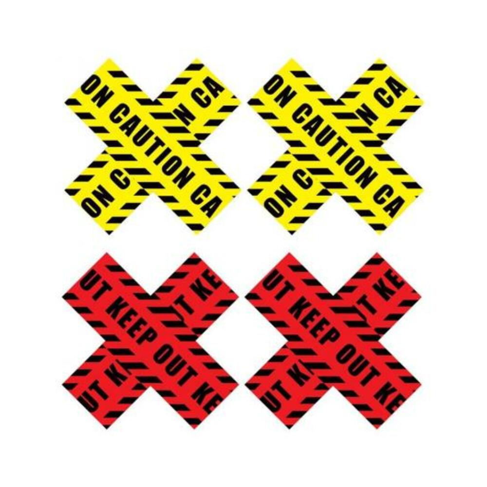 848416009435_1 Peekaboo Caution X Yel/red - Image 1