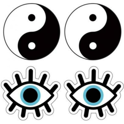 Peekaboo Yin And Yang Wht/blu