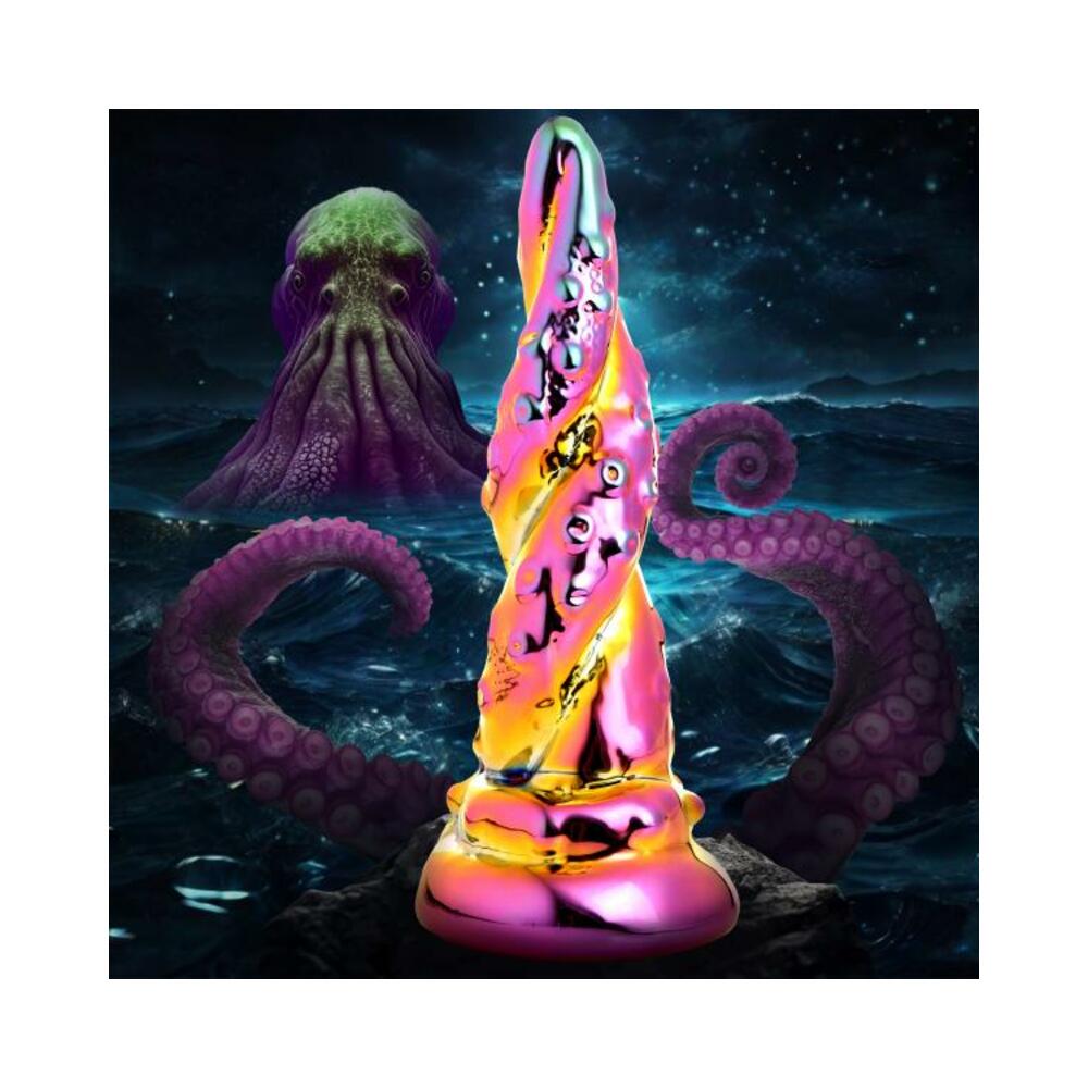 848518053794_1 Enchantress Rainbow Glass Dildo - Image 1