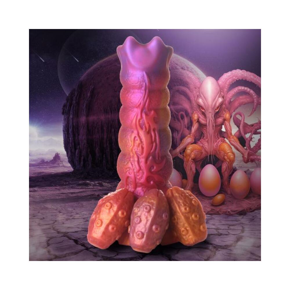 848518054630_1 Nymphoid Ovipositor Silicone Dildo - Image 1