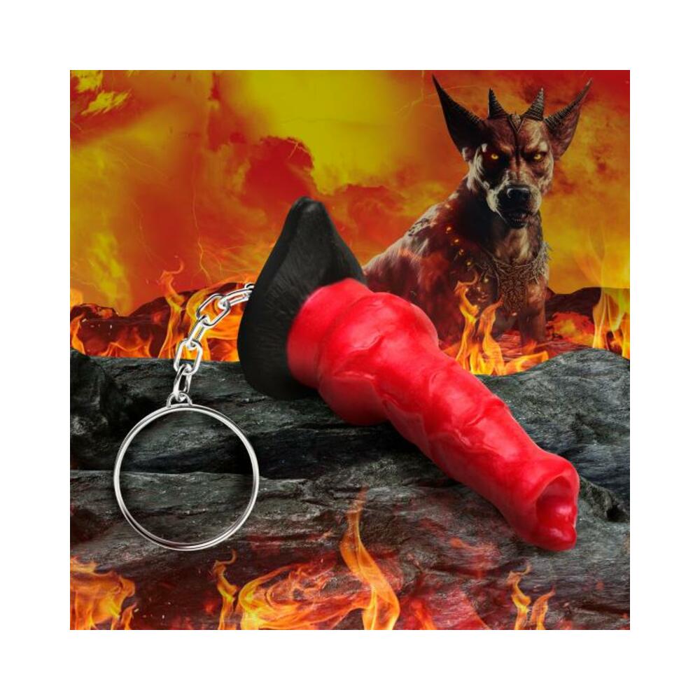848518054944_1 Hell Hound Mini Dildo Key Chain - Image 1
