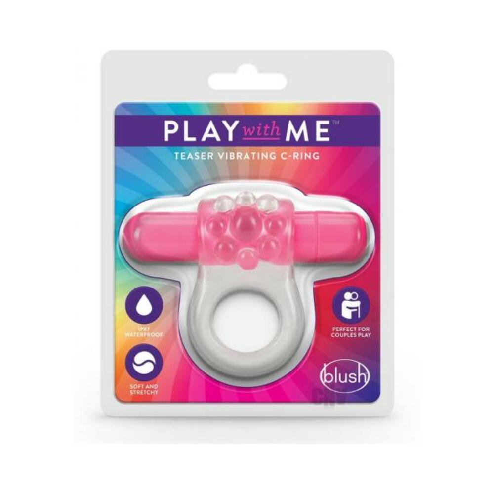 850002870329_1 Play With Me Teaser Vibrating C-ring Pink - Image 1