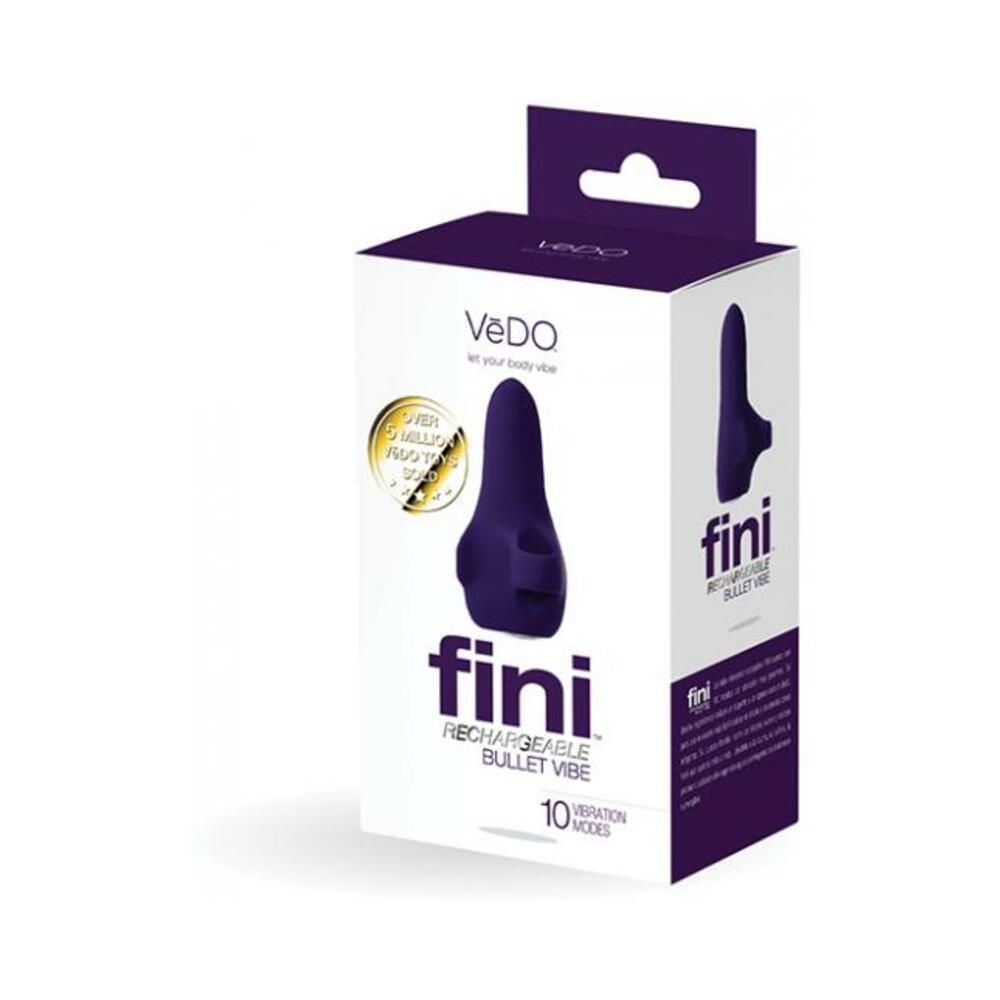 850052871024_1 Vedo Fini Rechargeable Bullet Vibe Purple - Image 1