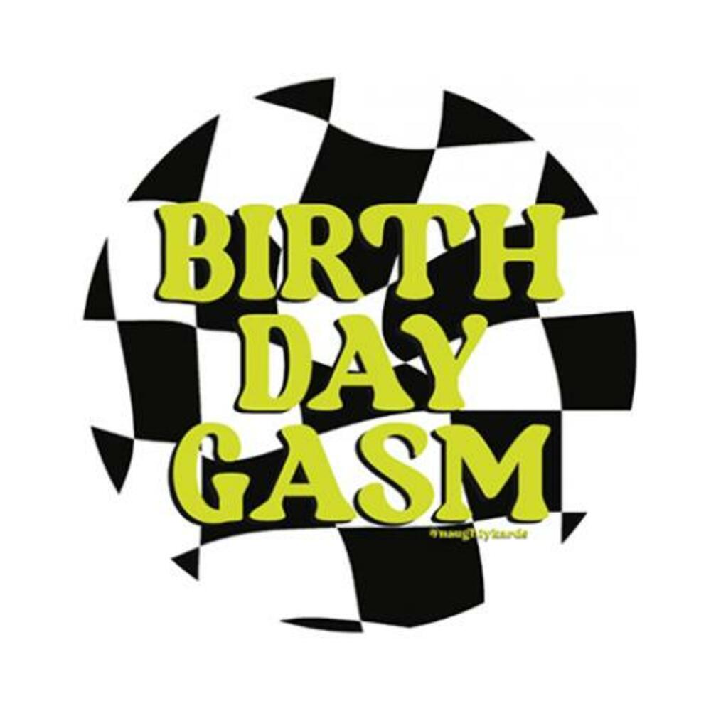 850053093456_1 Birthday-gasm Naughty Sticker - Pack Of 3 - Image 1